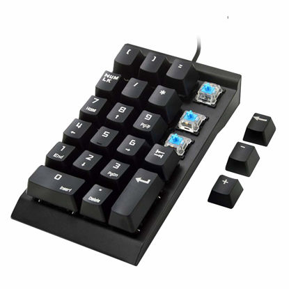 Picture of Number Pad, KcBlue Mechanical USB Wired Numeric Keypad (Blue switches) with 22 Key Numpad for Laptop Desktop Computer PC, KC-K30