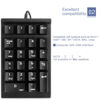 Picture of Number Pad, KcBlue Mechanical USB Wired Numeric Keypad (Blue switches) with 22 Key Numpad for Laptop Desktop Computer PC, KC-K30