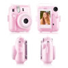 Picture of Rieibi Clear Case Compatible with Fuji Instax Mini 12 - Glitter Case Bag for Fujifilm Instax Mini 12 Instant Camera with Back Pocket, Strap and Photo Album - Glitter Pink