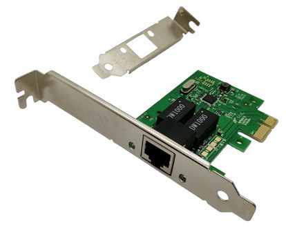 Picture of Realtek Chipset Gigabit PCI Express Ethernet Network Interface Card with Low Profile Bracket (No Software))