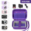 Picture of Carrying & Protective Case for Digital Camera, AbergBest 21 Mega Pixels 2.7" LCD Rechargeable HD/Kodak Pixpro/Canon PowerShot ELPH 180/190 / Sony DSCW800 / DSCW830 Cameras for Travel - Dark Purple