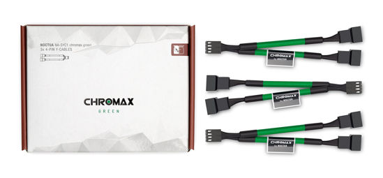 Picture of Noctua NA-SYC1 chromax.Green, 4-Pin Y-Cables (Green)