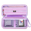 Picture of FBLFOBELI Hard Case for Texas Instruments TI-84 Plus CE/TI-84 Plus/TI-83 Plus/Casio fx-9750GIII Color Graphing Calculator, Mesh Pocket for Pens, Cables and Other Accessories (Case Only) (Purple)