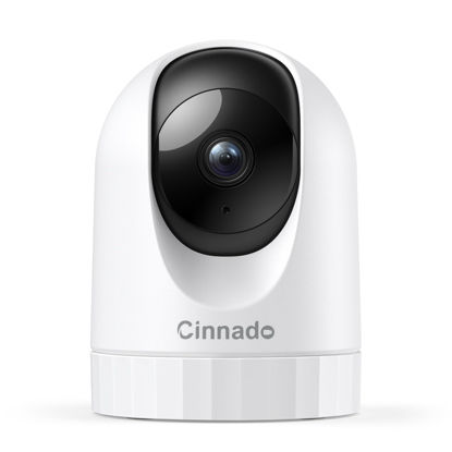 Picture of Cinnado Security Camera Indoor-2K 360° WiFi Cameras for Home Security，Pet/Dog/Baby Camera with Phone app, 2-Way Audio, Night Vision, 24/7 SD Card Storage, Works with Alexa & Google Home (2.4Ghz)-D1