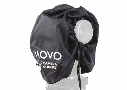 Picture of Movo CRC11 Camera Rain Coat Rain Cover for DSLR Cameras and Mirrorless Cameras and Lens (Junior Size: 11" x 14.5")