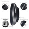 Picture of 82mm Universal Metal Lens Hood,Wide Angle Lens Hood Compatible All 82mm Brands Camera Lens(and Easy to Install and Remove) 1pcs 82mm Lens Cap