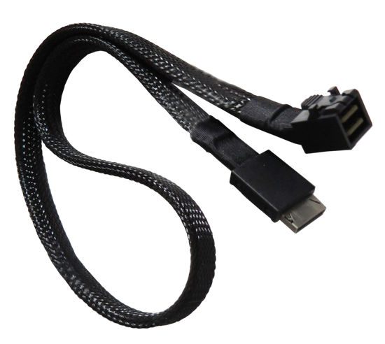 Picture of Micro SATA Cables|Mini SAS SFF-8643 to SFF-8611 Oculink Cable - 20 Inches