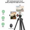 Picture of 55" Mobile Phone/Tablet Tripod, Lightweight Adjustable Aluminum Stand with 360° Ball Head,Remote Shutter and Phone/Tablet Mount for Live Streaming, Video Calls, Teaching and Camera Shooting