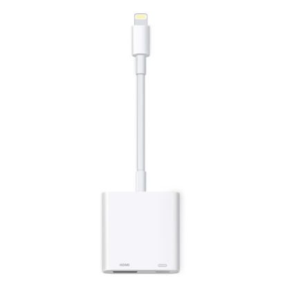 Picture of [Apple MFi Certified] Lightning to HDMI Adapter for iPhone, Digital AV Audio Dongle,1080P Sync Screen Cable with Lightning Charging Port for iPhone, iPad to TV/Projector/Monitor Need Power Supply