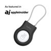 Picture of Belkin Apple AirTag Secure Holder with Wire Cable - Durable, Scratch-Resistant AirTag Case w/ Allen Key Locking System, Protective AirTag Keychain Accessory for Keys, Luggage, Pets, & More - Black