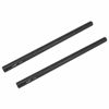 Picture of Haoge VA-PR28B 28cm 11 Inch Long Aluminum Alloy Rod 15mm Rods with M12 Thread for Camera Rail Support System Rig Shoulder Pads Monitor Mount Rod Clamp Base Mattebox Follow Focus Black, Pack of 2