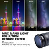 Picture of Lightdow 82mm Clear Natural Night Filter, Light Pollution Reduction Filter with 18 Multi Layer Nano Coating/SCHOTT Optical Glass/Ultra Slim Frame/Hydrophobic/Scratch Resistant/Oil Repllen for Sky/Star