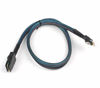 Picture of Heretom SFF-8654 to SFF-8087, Slim Line SAS 4.0 SFF-8654 4i 38 Pin Host to Mini SAS 4i SFF-8087 36 Pin Target Cable 1.6FT Black