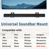 Picture of notiela 2 Pack Universal Soundbar Mount Shelf Sound Bar Mounts for Samsung, Sony, LG, Vizio, Bose, Onn and More Soundbar Wall Mount - Sound Bar Mount Under TV