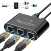 Picture of AILVLVNG Ethernet Splitter 1 to 3 1000Mbps Internet Splitter LAN Splitter RJ45 Either Network Splitter Adapter Supports High Speed Simultaneous Networking of 3 Devices Works with Cat 6/5e/7/8 Cables