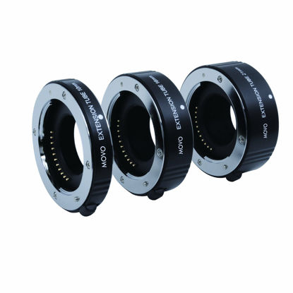 Picture of Movo Photo AF Macro Extension Tube Set for Fujifilm X-Mount Mirrorless Cameras with 10mm, 16mm and 21mm Tubes