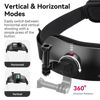 Picture of ULANZI CM027 Phone Head Strap Mount Support Vertical Shots for iPhone, GoPro Hero 12 11 10 9 8 7 6 5 4 Session 3+ 3 2 1 Max, DJI Osmo Action, Insta360, Action Cameras Head Mounted Phone Holder