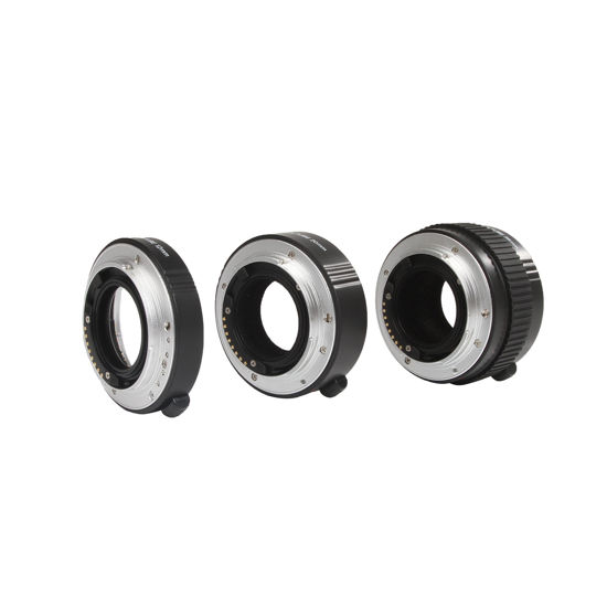 Picture of Movo Photo AF Macro Extension Tube Set for Sony Alpha DSLR Camera with 12mm, 20mm and 36mm Tubes (Metal Mount)