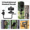 Picture of Trail Camera Tree Mount: 360 Degrees Adjustable Game Camera Mount with 1/4 inch Screw, Easy Installation & Compact Sturdy, 3 Pack