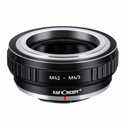 Picture of K&F Concept M42 Lens to Micro 4/3 Lens Adapter,M42 Screw Mount to Micro Four Thirds M43 MFT Fits for Olympus PE, Panasonic Lumix