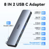 Picture of USB C Adapter HDMI Hub for MacBook Pro Air M1 M2 M3 2024 2023 2022 13"15"16", Mac USB Adapter 8 in 2, MacBook USB C Hub with HDMI, Thunderbolt 3, 10G USB C USB A Data Ports, SD TF Card Reader, Audio