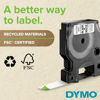 Picture of DYMO D1 Durable Labeling Tape for LabelManager Label Makers, Black Print on White Tape, 1/2" W x 18' L, 1 Cartridge