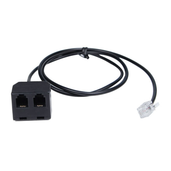 Picture of Telephone Training Adapter Y Splitter for RJ9 Headset or Handset Phone Splitter Compatible with Cisco, Yealink, Avaya, Plantronics, Polycom, ShoreTel, NEC, Aastra, Nortel, Mitel and Other IP Phones