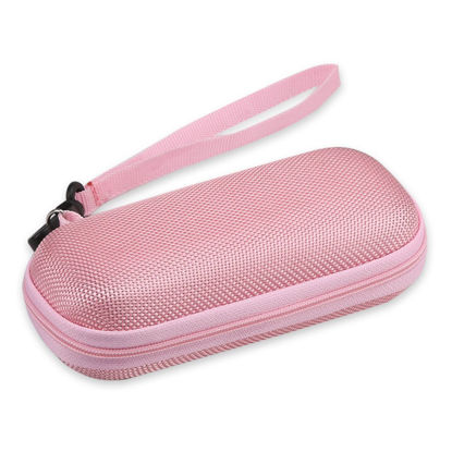 Picture of AGPTEK Carrying Case, EVA Zipper Carrying Hard Case Cover for Digital Voice Recorders, MP3 Players, USB Cable, Earphones-Bose QC20, Memory Cards, U Disk. Pink