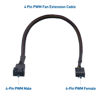 Picture of Cable Matters 4-Pack, PWM 4 Pin Fan Extension Cable - 12 inches (PC Fan Extension Cable, PWM Fan Extension Cable, PWM Extension Cable)