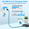 Picture of USB C Charger Cable Fast Charging 3 Pack 6ft for iPhone 16 15 Pro Max/15 Plus/15 Pro/15, 3.1A Braided Car Cord USB A to USB C Android Phone Power Cord for Samsung Galaxy S24 A54 A14 S23 Ultra S22 S21