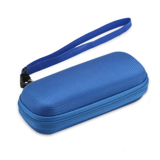 Picture of AGPTEK Carrying Case, EVA Zipper Carrying Hard Case Cover for Digital Voice Recorders, MP3 Players, USB Cable, Earphones-Bose QC20, Memory Cards, U Disk, Blue