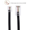 Picture of Seefeful Telephone line RJ45 to RJ11 Adapter,Converter Cable RJ45 8P4C Male to RJ11 6P4C Male (3 Pack / 3.3FT)