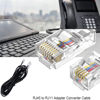 Picture of Seefeful Telephone line RJ45 to RJ11 Adapter,Converter Cable RJ45 8P4C Male to RJ11 6P4C Male (3 Pack / 3.3FT)