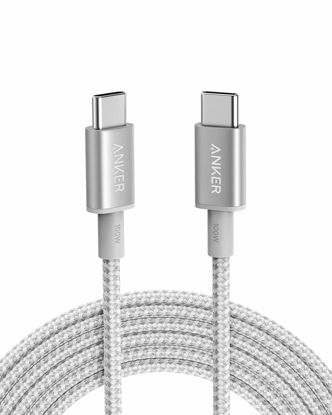 Picture of Anker USB C to USB C Cable USB 2.0, Type C Charging Cable Fast Charge, Compatible with iPhone 15/15 pro, MacBook, iPad, Samsung Galaxy S23, for Home and Daily Use (10ft,100W,Silver)