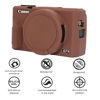 Picture of AEXUTDA Case for Canon Powershot G7X Mark III Digital Camera, G7X Mark iii Camera Silicone Case, Anti-Scratch Slim Fit Soft Skin, G7X Mark 3 Accessories with Detachable Lens Cover - Brown