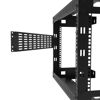 Picture of Jingchengmei 2U Hinged Blank Panel - Slot Vented Server Rack Panel for 19-Inch Network Cabinet or Server Rack Enclosure Black (2UVBPHN, Black)