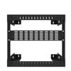 Picture of Jingchengmei 2U Hinged Blank Panel - Slot Vented Server Rack Panel for 19-Inch Network Cabinet or Server Rack Enclosure Black (2UVBPHN, Black)