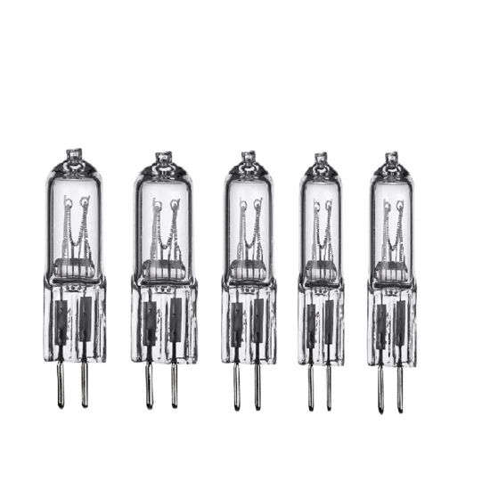 Picture of We Top 5Pack 120V Capsule Photo Studio Modeling Lamp Bulb 2Pin G5.3 75W Halogen Photography Light Bulb for Studio Flash Strobe Light Speedlite