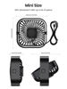 Picture of TOPK USB Desk Fan 2Pack Mini Personal Fan Portable, Strong Airflow & Quiet Operation, USB Powered, Three-Speed Wind Small USB Fan for Desk, 360° Rotatable Head for Home Office Table and Desktop Black