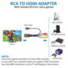 Picture of AUTOUTLET RCA to HDMI Converter with Aspect Ratio Switch (4:3/16:9), 1080P/720P AV to HDMI Composite CVBS Video Audio Adapter Supports PAL/NTSC for Wii/N64/PS2