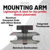 Picture of Bulletpoint 2.6" Aluminum Mounting Arm Dual 20mm Socket Connector Ends Compatible with 20mm Ball Mounts