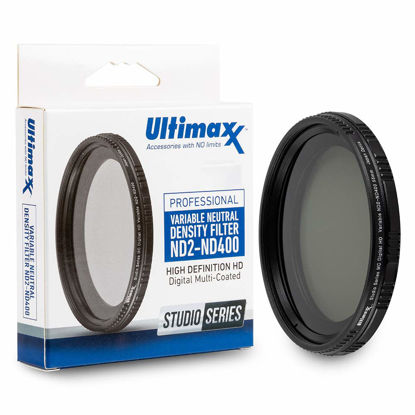 Picture of 72mm ND Filter Ultimaxx 72mm ND2-ND400 Fader Variable Neutral Density Adjustable Lens Filter Dynamic ND Filter Optical Glass