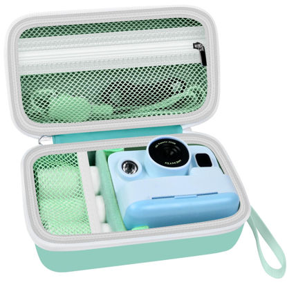 Picture of Grapsa Case Compatible with DYLANTO for Anchioo for ESOXOFFORE for YTETCN for WEEFUN for GKTZ for Amzelas Instant Print Camera, Camera Storage Holder Organizer for Accessories (Box Only) - Mint