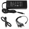 Picture of 12V 7A CCTV Surveillance Video Power Supply Adapter + 1 to 8 Power Splitter & 110~240V AC 2.1mm Plug for Security Camera，LED Strip Light