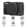 Picture of AEXUTDA Case for Canon Powershot G7X Mark III Digital Camera, G7X Mark iii Camera Silicone Case, Anti-Scratch Slim Fit Soft Skin, G7X Mark 3 Accessories with Detachable Lens Cover - Black