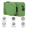 Picture of AEXUTDA Case for Canon Powershot G7X Mark III Digital Camera, G7X Mark iii Camera Silicone Case, Anti-Scratch Slim Fit Soft Skin, G7X Mark 3 Accessories with Detachable Lens Cover - Green