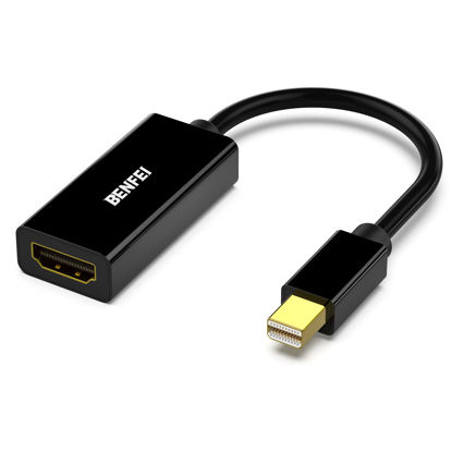 Picture of BENFEI Mini DisplayPort to HDMI, Mini DP(Thunderbolt) to HDMI Converter Gold-Plated Cord Compatible for MacBook Pro, MacBook Air, Mac Mini, Microsoft Surface Pro 3/4, etc