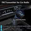 Picture of Bluetooth 5.3 FM Transmitter for Car, Plug & Play USB A 3-in-1 Wireless Radio Adapter Music Player Car Kit with Hands-Free Calling LED Display, Built-in Microphone Aux Input for Speaker and Home Audio