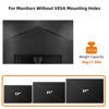 Picture of Bracwiser Non VESA Monitor Mount Adapter for 17 to 27 inch LED LCD Screen, 75mm and 100mm VESA Mounting Bracket