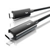 Picture of ALYYDBG [Intel Certified] Thunderbolt 3 Cable 2.3ft/0.7m, 5K/4K@60Hz, 40Gpbs Data Transfer, 100W Charging, Short USB-C to USB C Cable, Ideal for Type-C MacBooks, Docking, Dell, iPad Air 4, Pro 2023